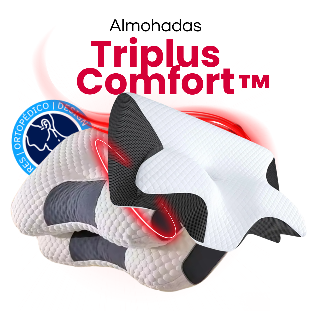 Set x3 almohadas siliconada 40x60