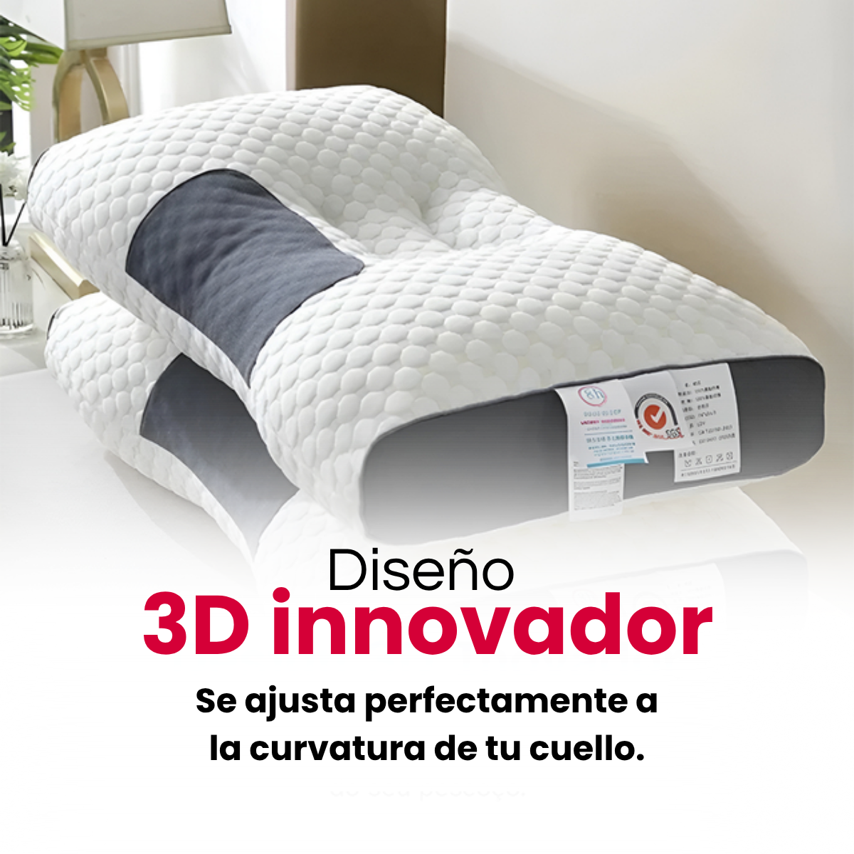 Set x3 almohadas siliconada 40x60