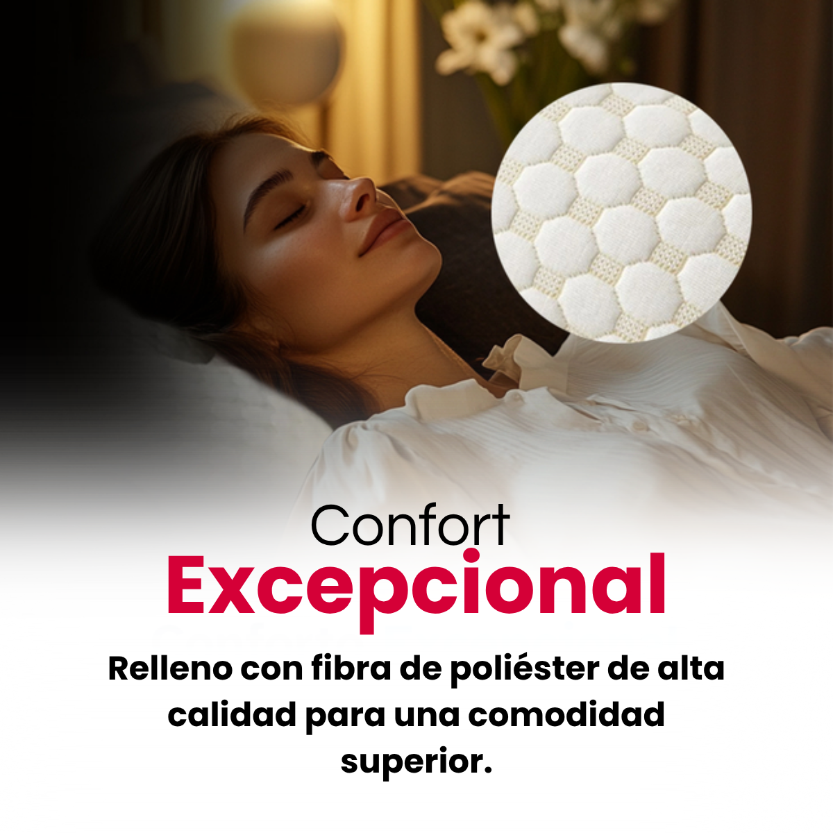 Set x3 almohadas siliconada 40x60